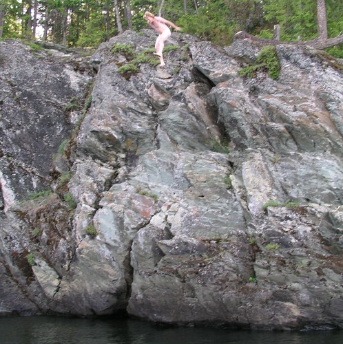 chloe mccabe add nude cliff jumping image