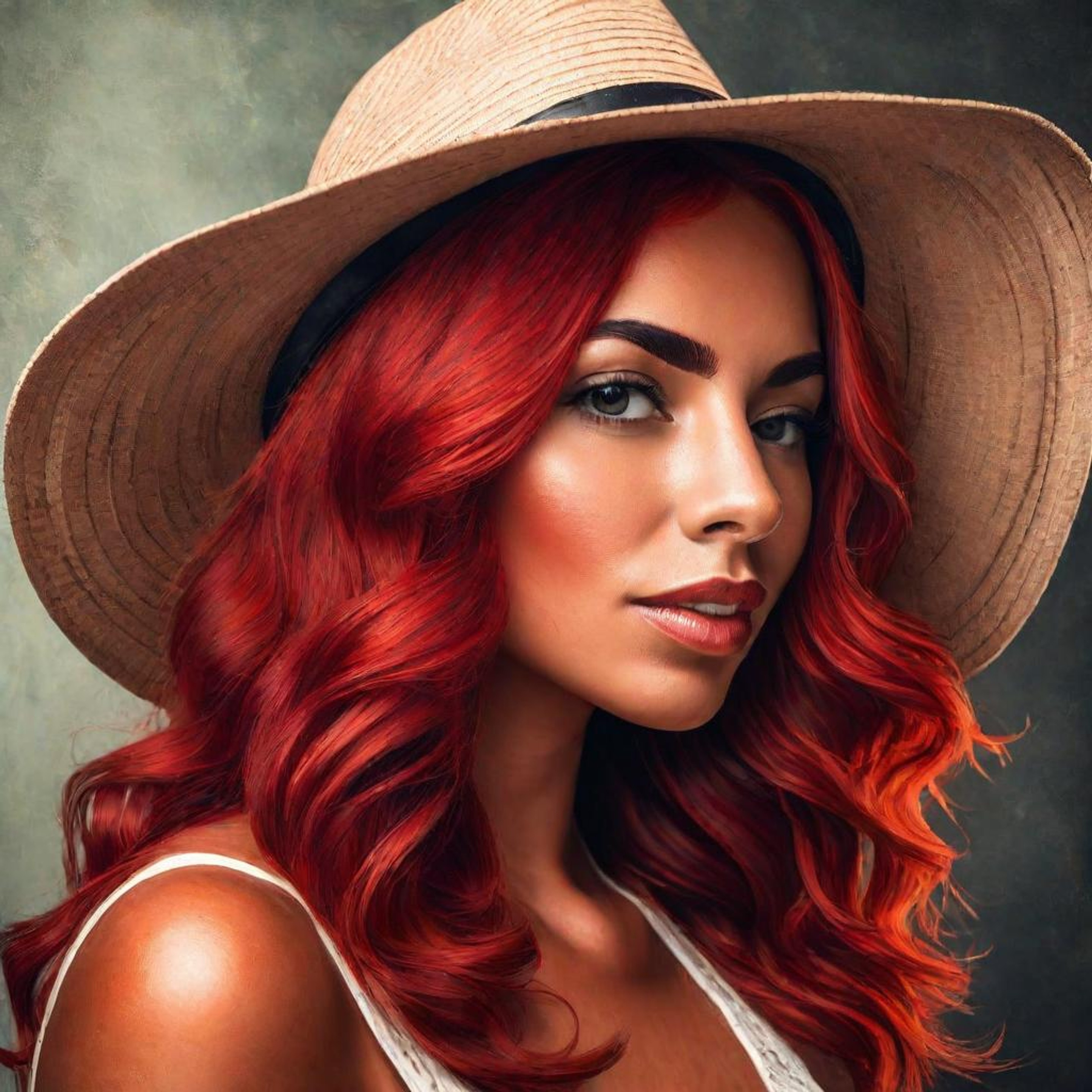 ali alnajim add red headed latina image