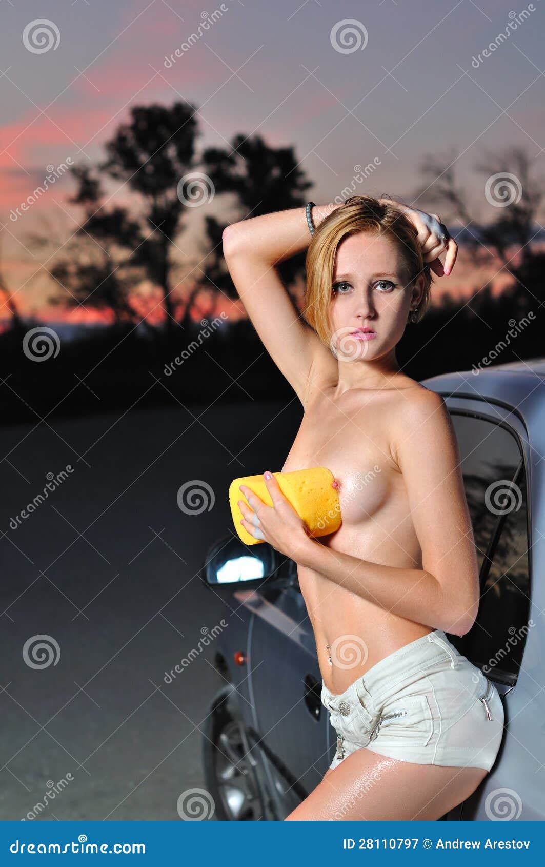 dina pretorius add car washing naked photo