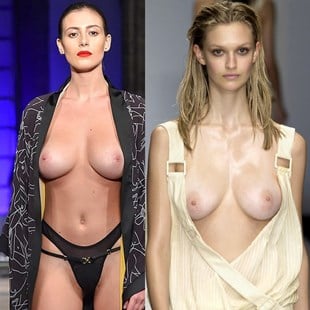 abed hayek add model nude runway photo