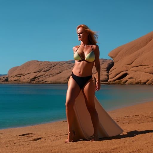 belal hashmi add marg helgenberger in a bikini photo