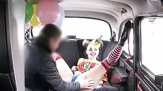 angie diaz add fake taxi clown photo