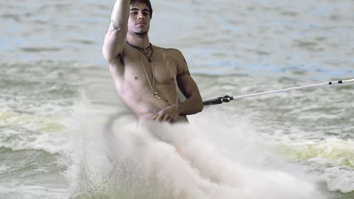 david rudoy add nude water skiing image