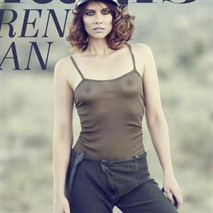 brenda adriano add lauren cohan breasts image