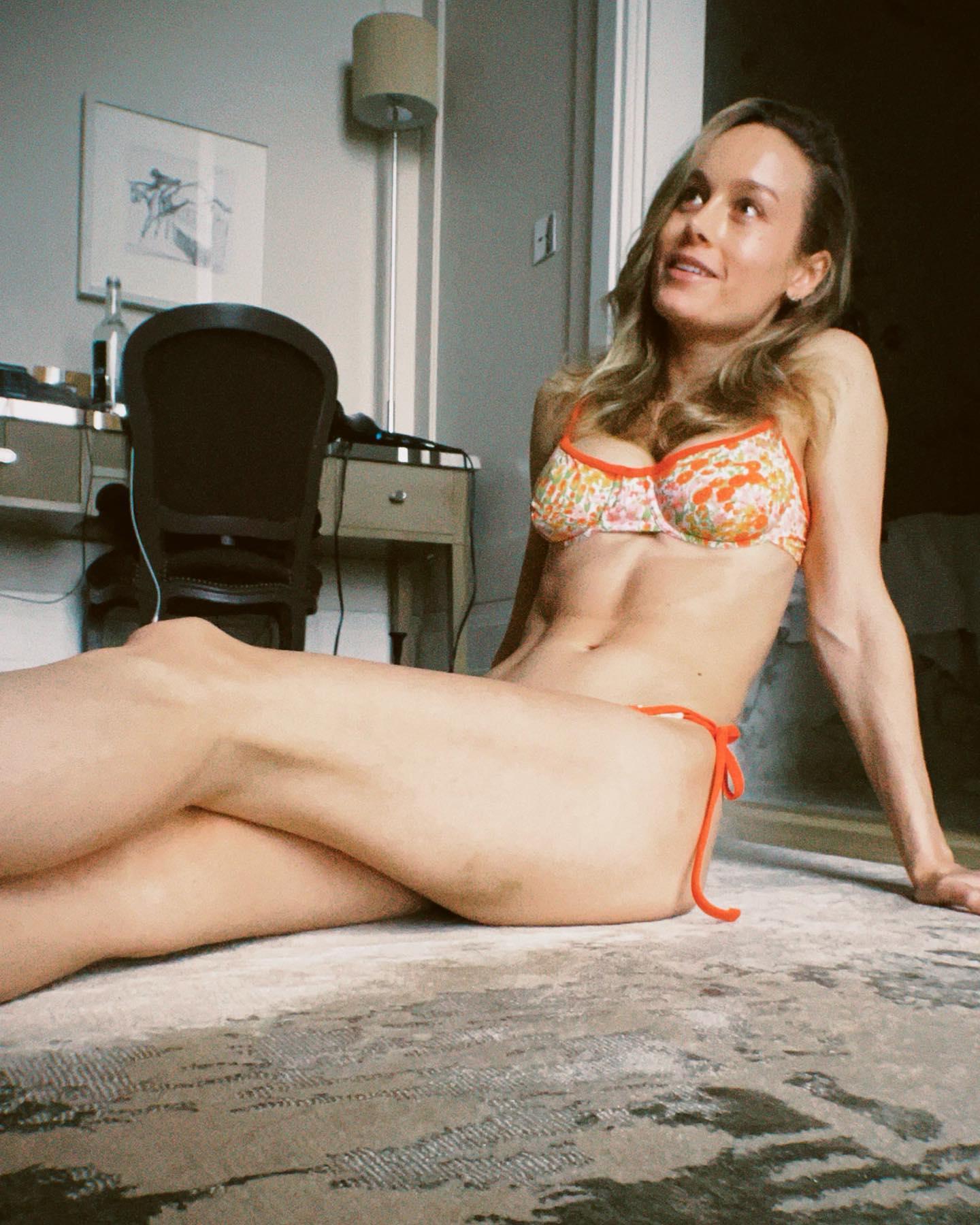 bernard darling add brie larson thong photo