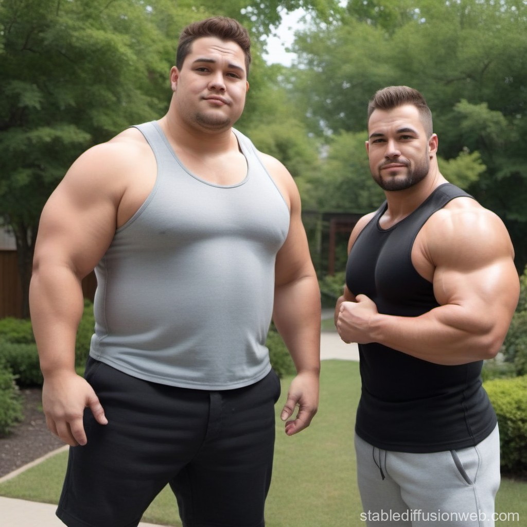 brady hart add buff fat guy image