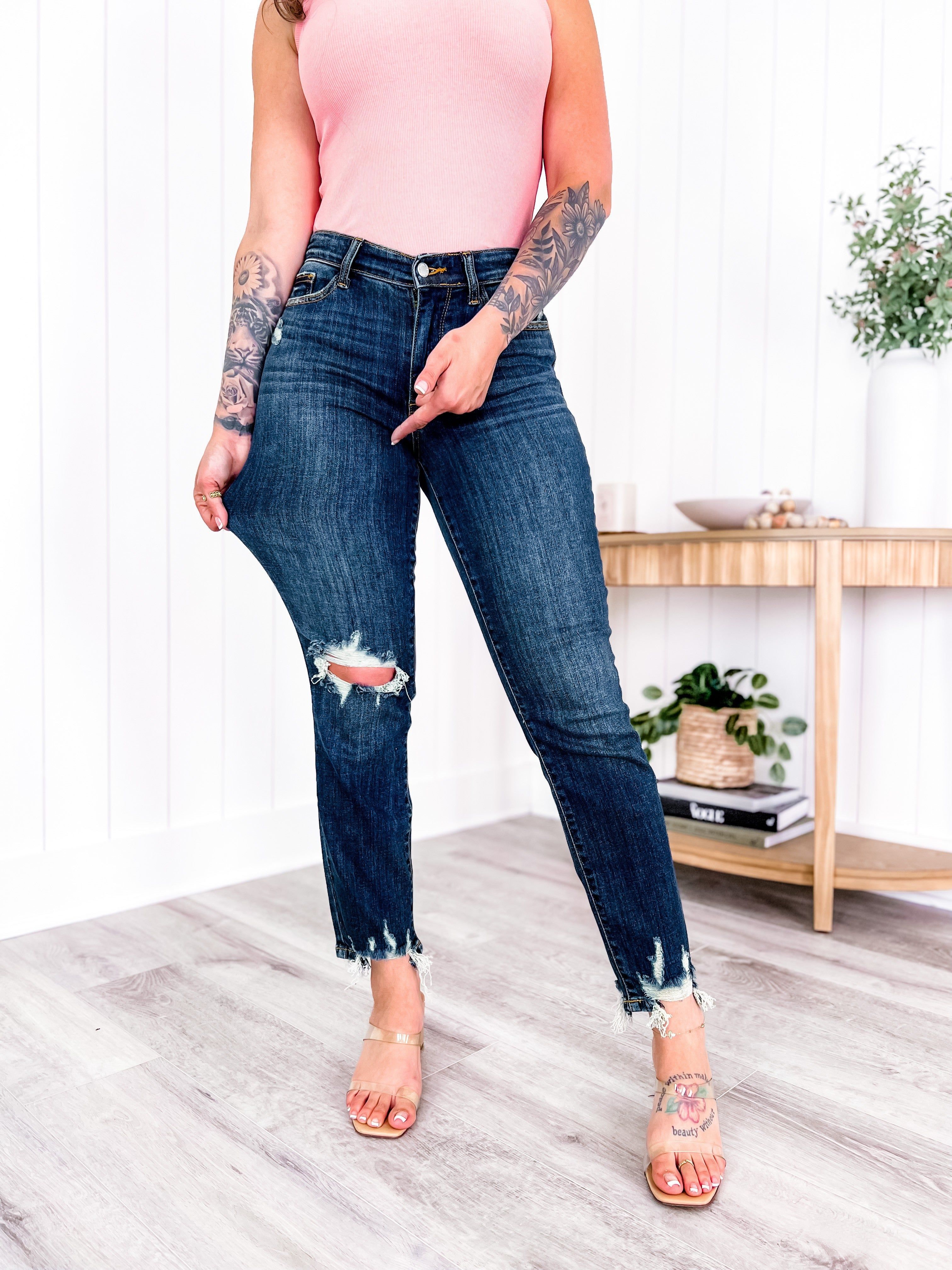 christina lamm add freckled poppy jeans photo