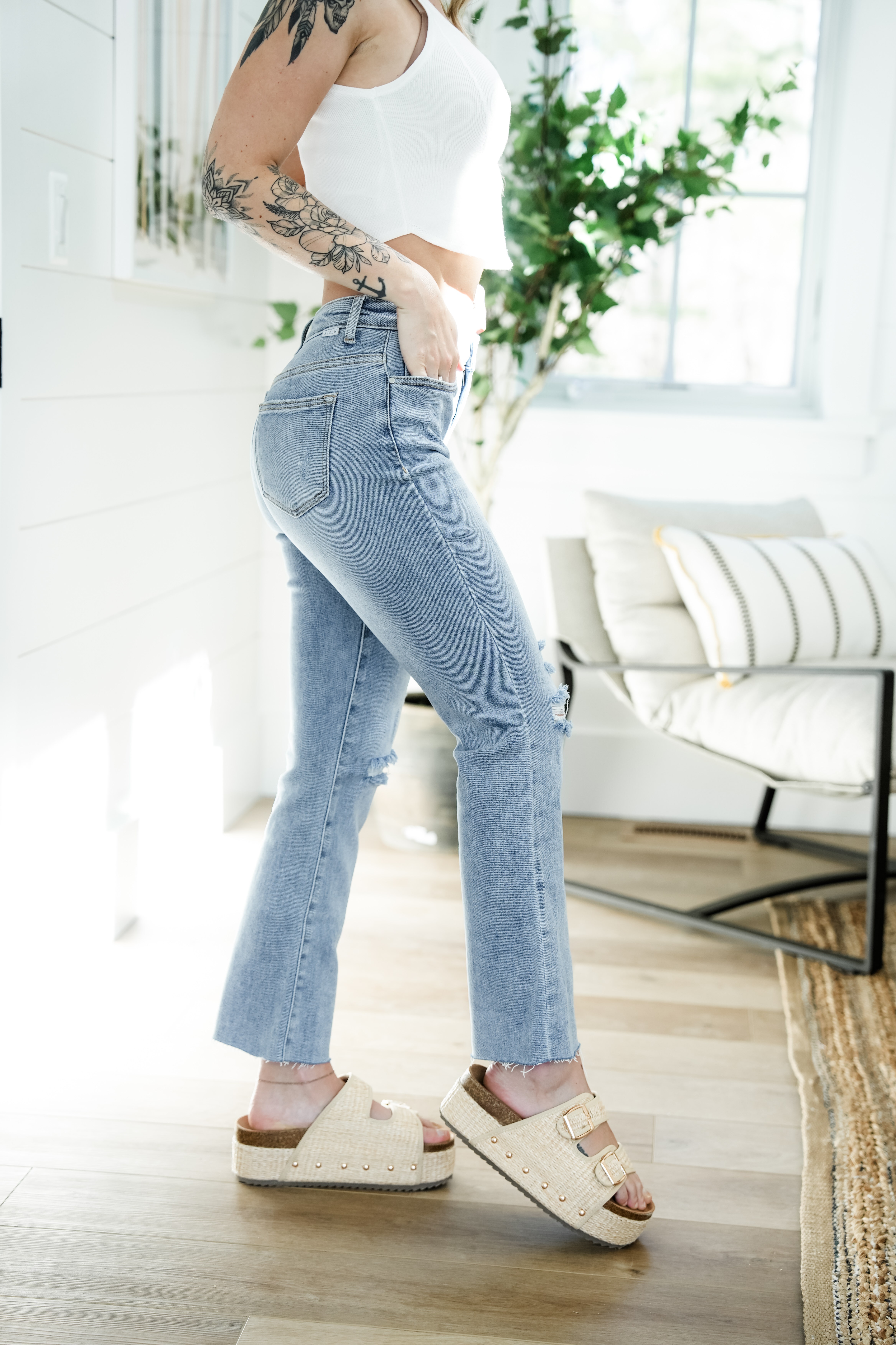 anjani prasad add freckled poppy jeans image