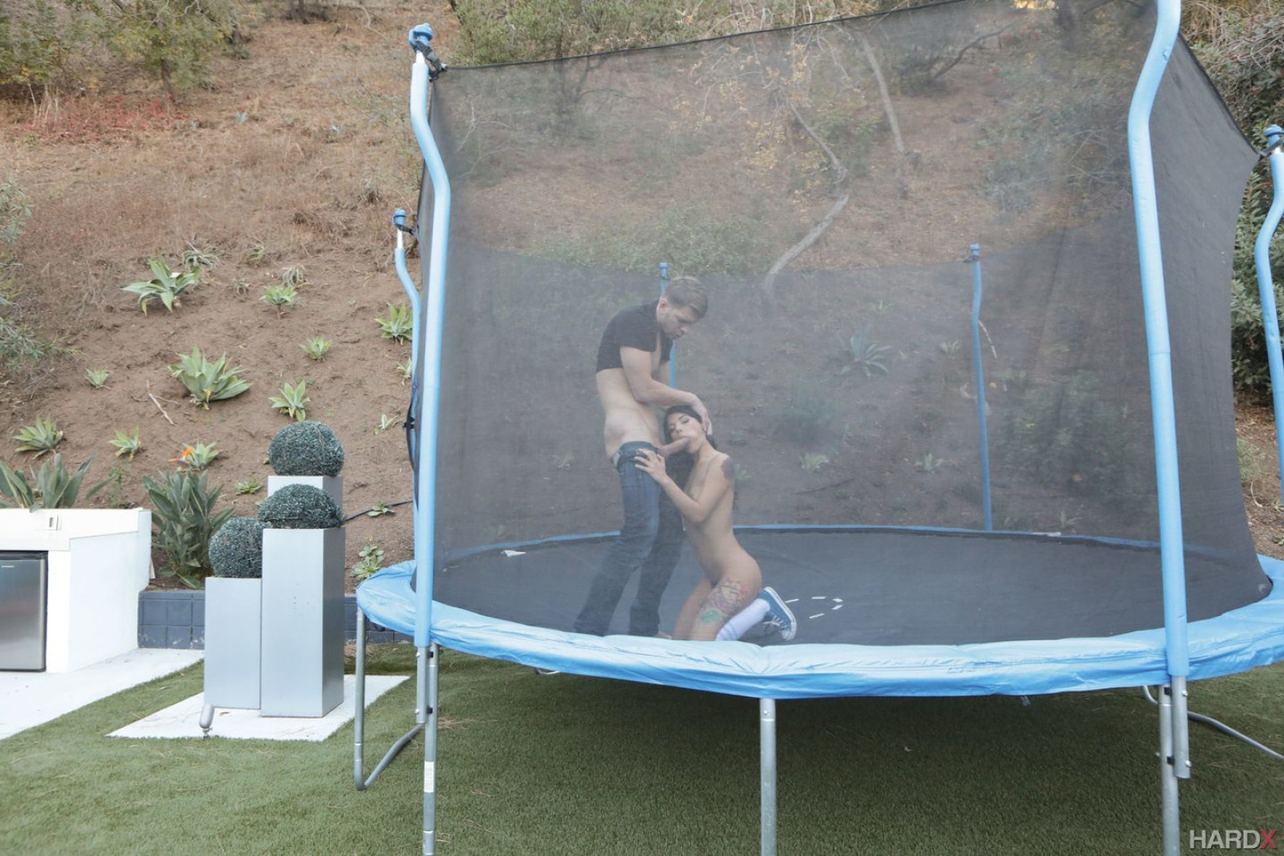 claudette hicks add gina valentina trampoline photo