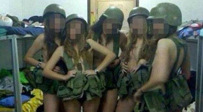 amber shelley add israeli naked soldiers image